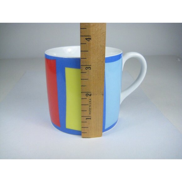 Swid Powell Gene Meyer Stripes Porcelain Ceramic Coffee Mug Thailand - Picture 9 of 12